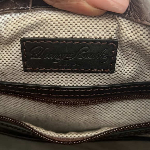 Dooney & Bourke Croco Embossed Leather Lily Shoulder Bag w/Logo Lock) - Picture 5 of 8